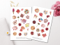 Preview: Waffeln Sticker Set